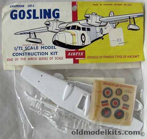 Airfix 1/72 Grumman J4F Gosling/Widgeon - Bagged, 1421 plastic model kit
